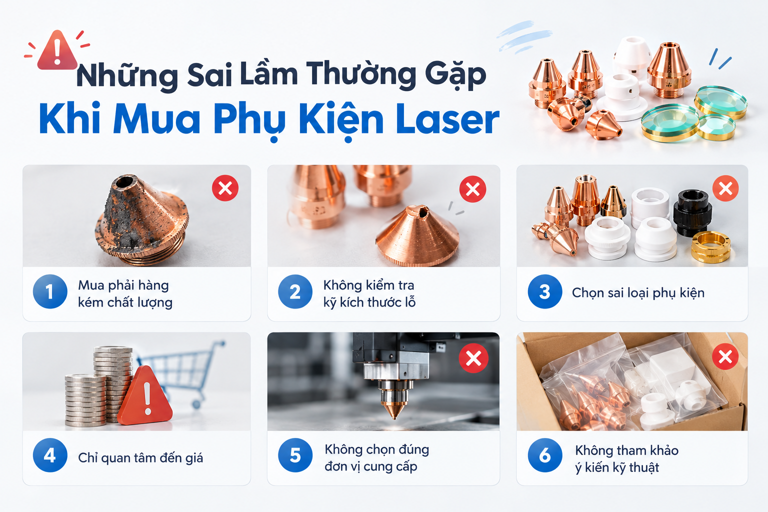 Những Sai Lầm Thường Gặp Khi Mua Phụ Kiện Laser