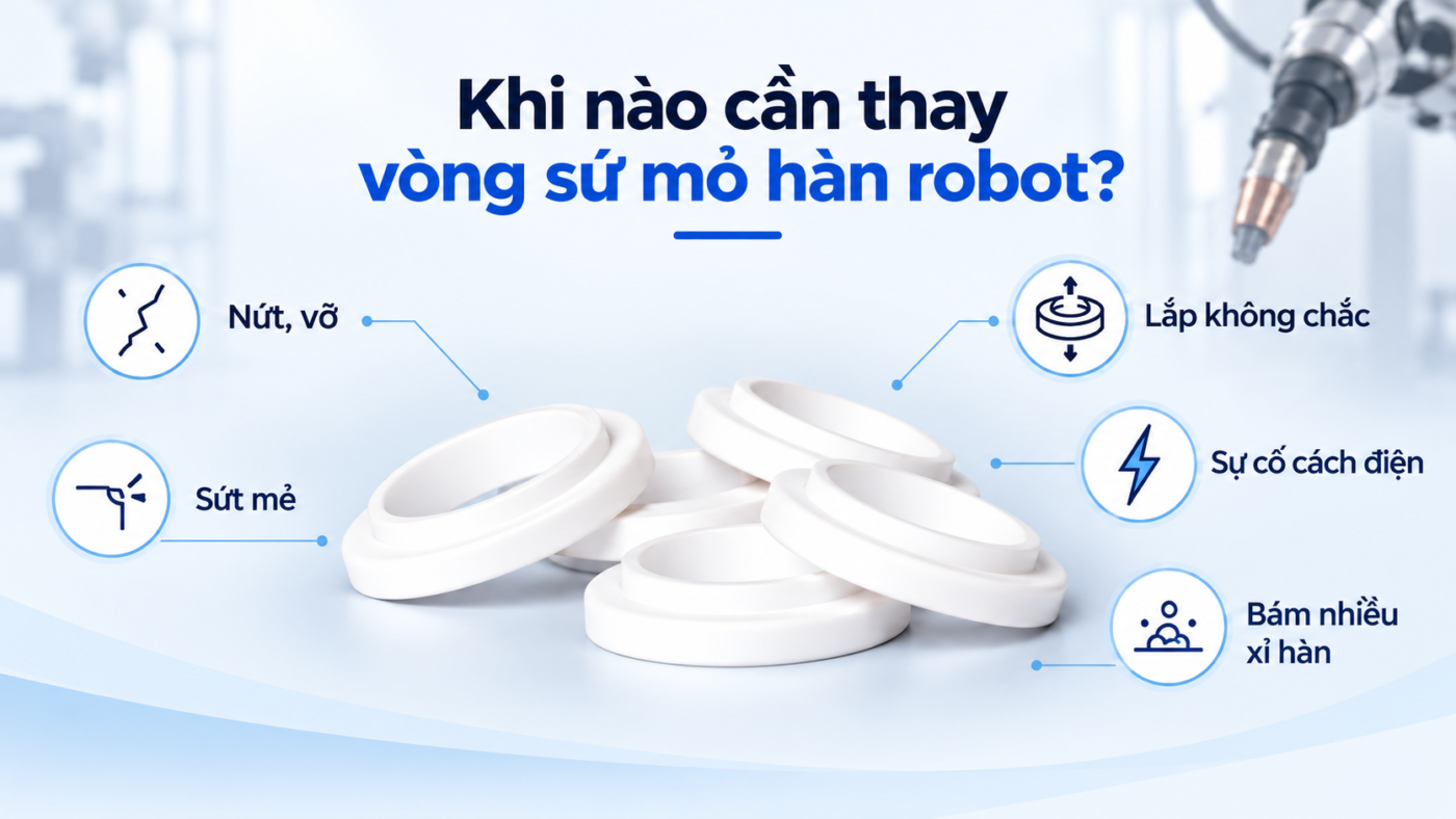 Khi nào lên thay vòng sứ mỏ hàn