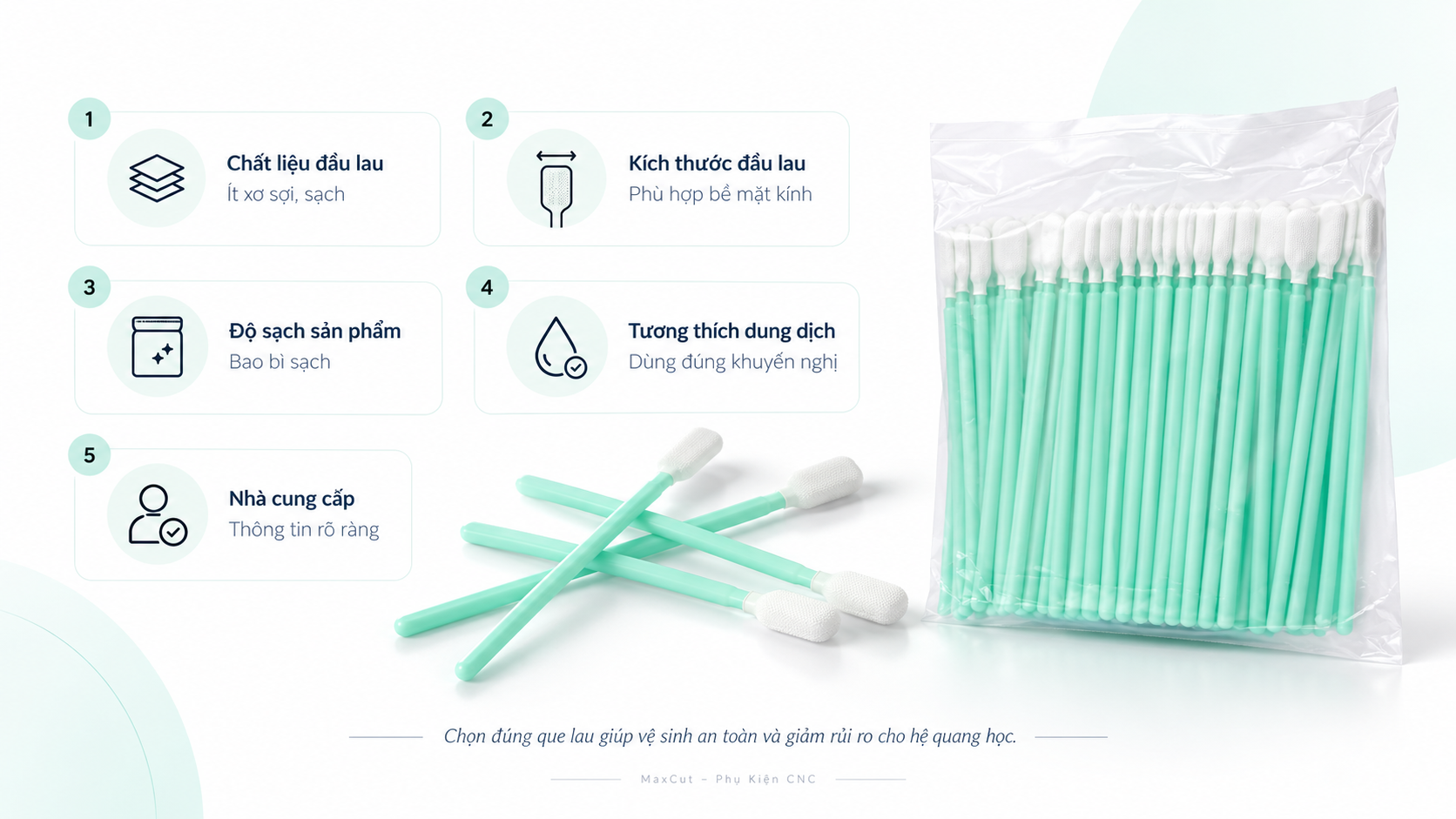 Lựa chọn que vệ sinh kính laser