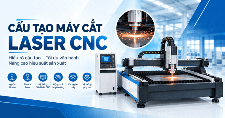 Cấu Tạo Máy Cắt Laser CNC 6 Linh Kiện Quyết Định Độ Bền Và Độ Chính Xác